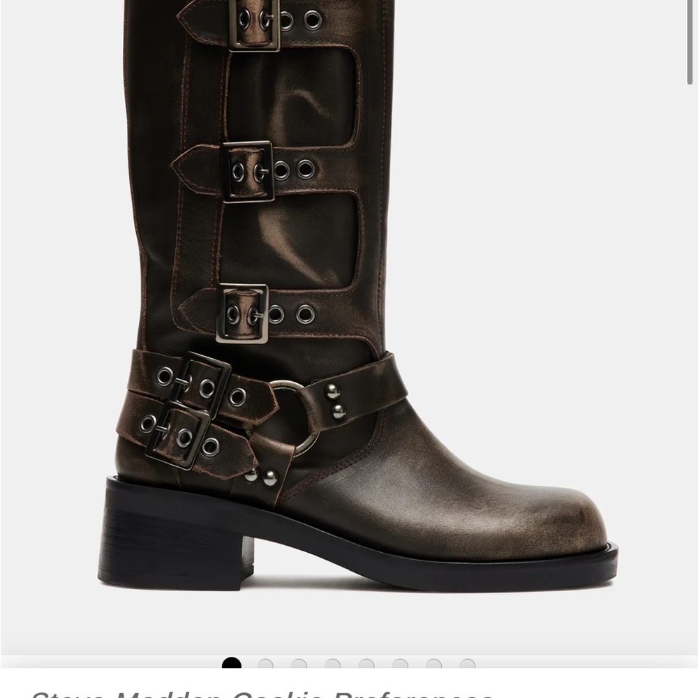 Steve Madden Women's Brown Leather Boots